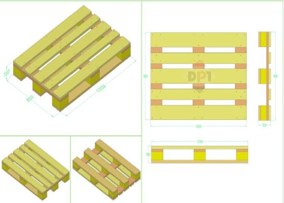 kích thước pallet gỗ
