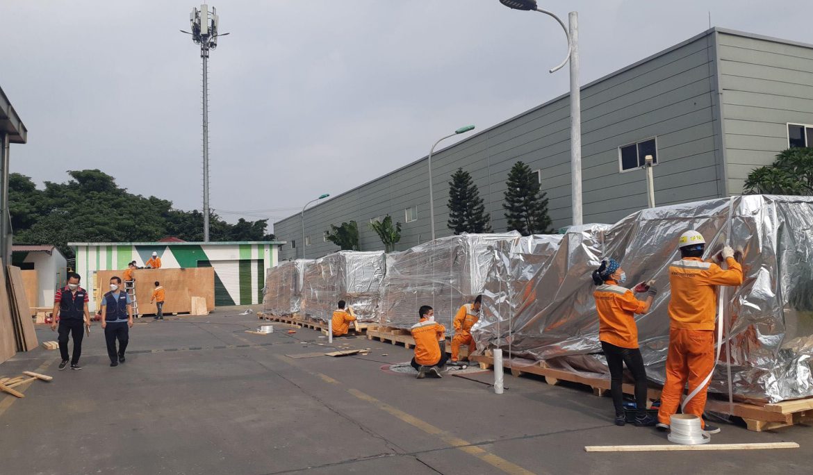 Dịch vụ đóng gói máy móc tại KCN VSIP – Bắc Ninh